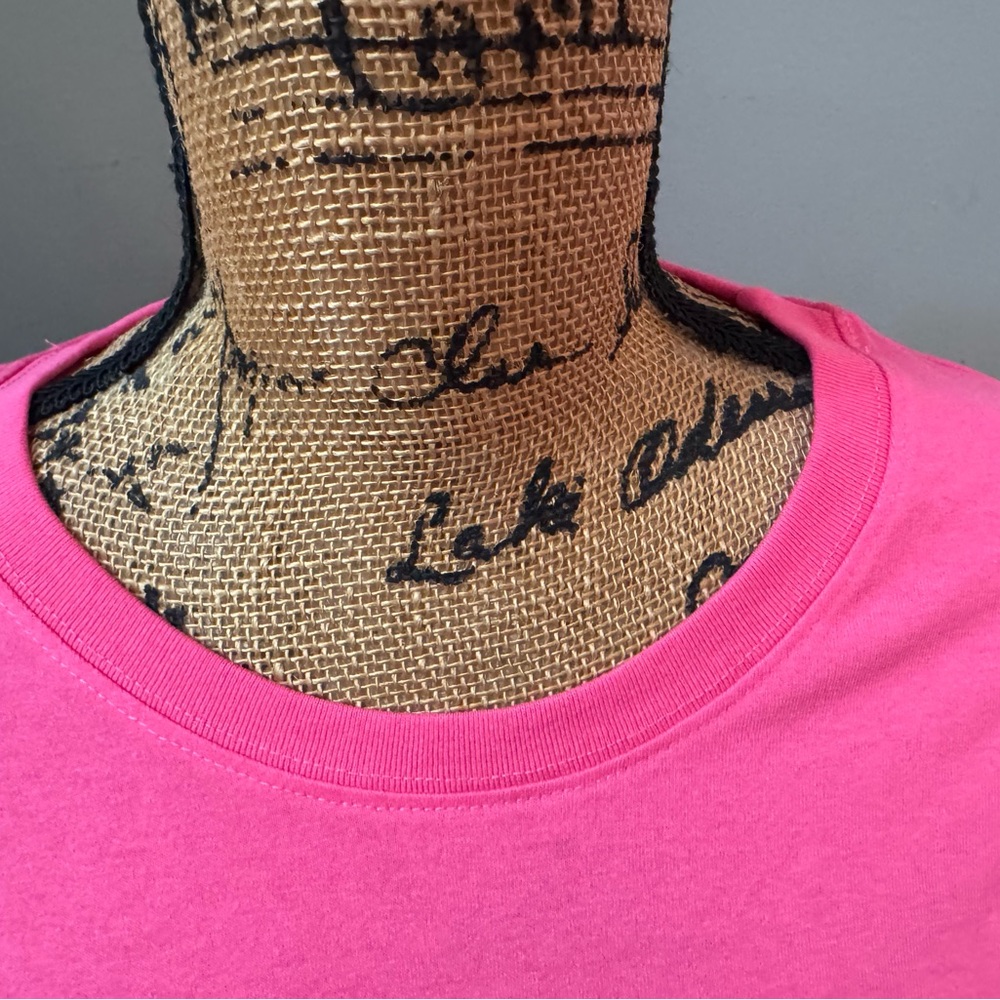 Pink t-shirt that reads "Maybe I am the drama." Size L. NWOT - Picture 3 of 9